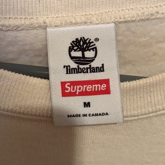 Natural (Beige) Supreme Timberland Crewneck - Picture 3 of 5